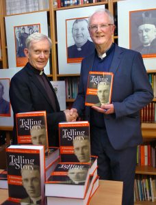 Fr Brendan Hoban pictured at the launch of his book "Telling The Story" in the Newman Institute with Bishop of Killala Most Rev Dr John Fleming who launched this most impressive chronicle, dictionary and history of Killala Diocesan Clergy. Picture Henry Wills.