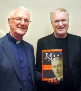 Fr Brendan Hoban pictured at the launch of his book with friend, historian and fellow author Fr Kevin Hegarty.