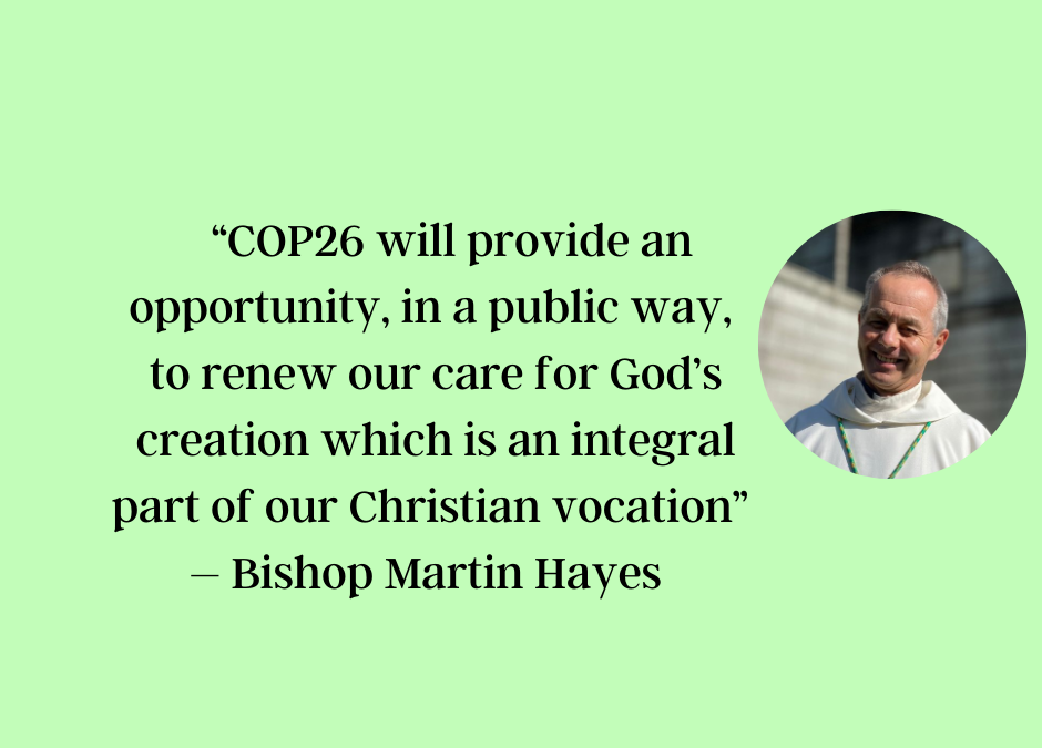 Bishop Martin Hayes to attend COP26