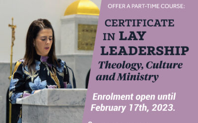 Certificate in Lay Leadership: Theology, Culture and Ministry